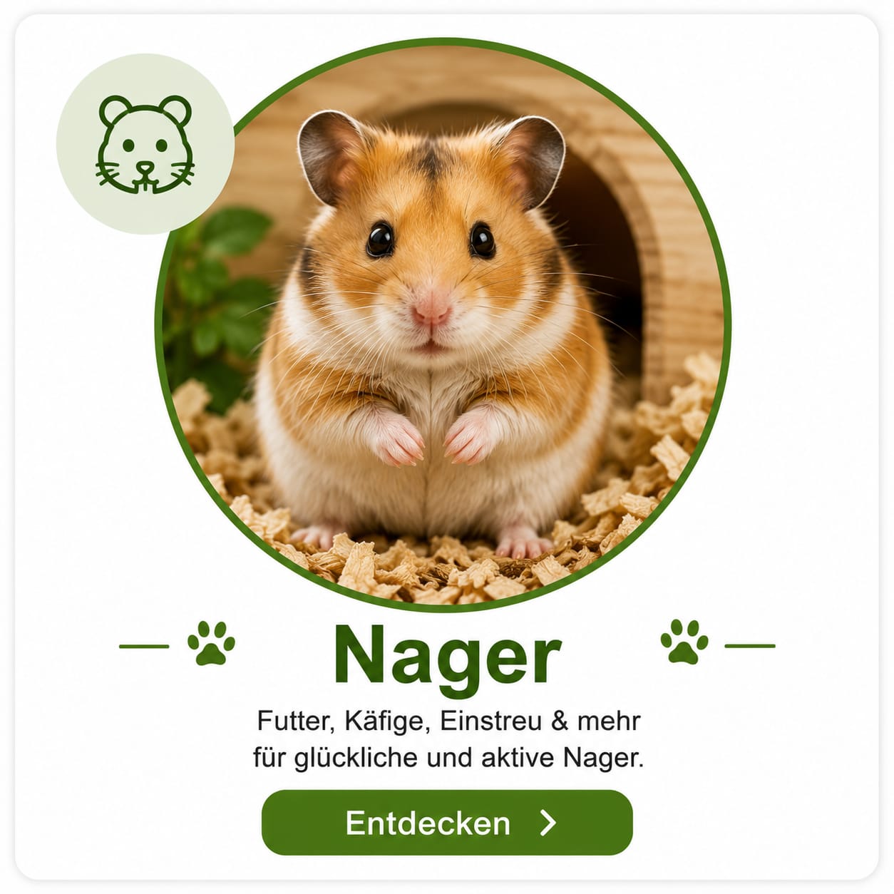 Nagerbedarf – Futter, Einstreu & Zubehör für Hamster, Kaninchen und Meerschweinchen | VilosTierland