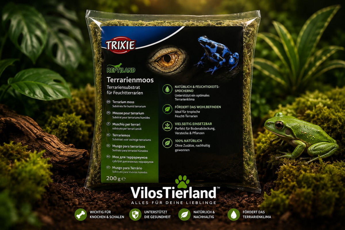 Trixie Reptiland Terrarienmoos für Feuchtterrarien 200g