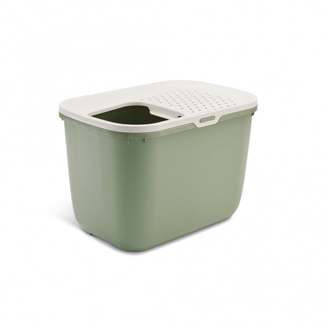 Savic Katzentoilette Hop In - champagner/toskanarot