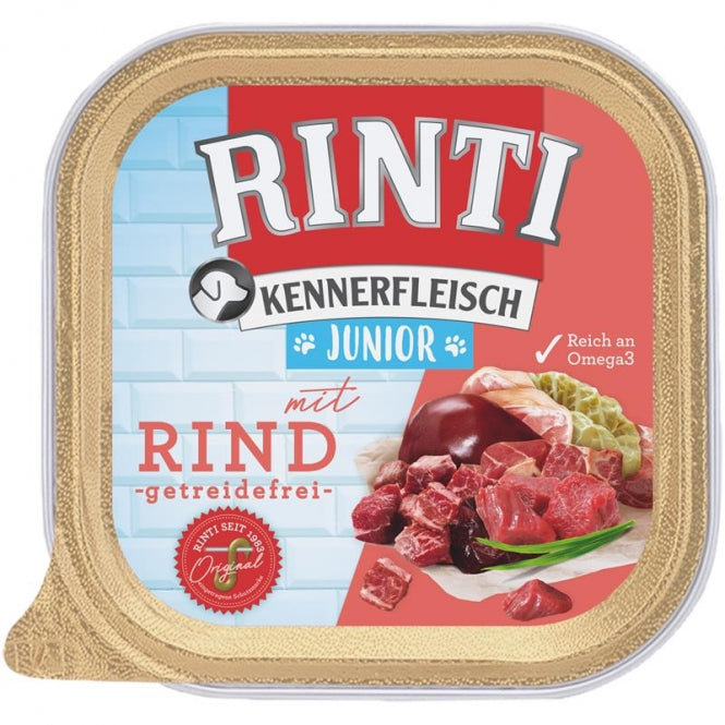 Rinti Schale Kennerfleisch Junior mit Rind 9x300g