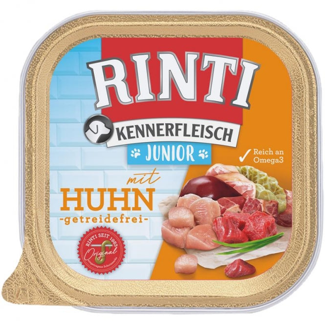 Rinti Schale Kennerfleisch Junior mit Huhn 9x300g