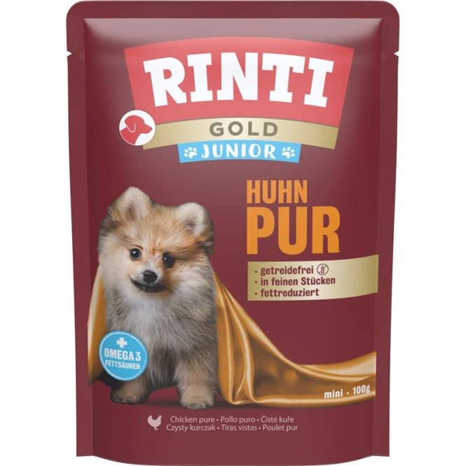 Rinti PB Gold Junior Huhn Pur  10x100g