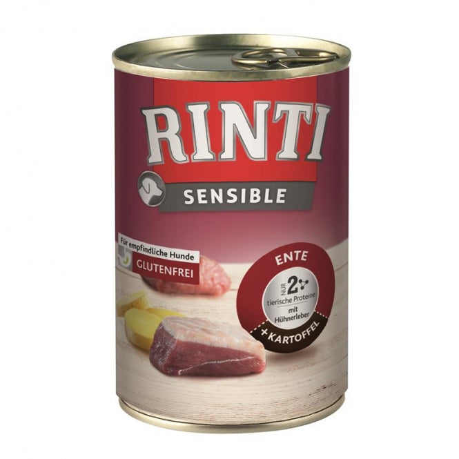 Rinti Dose Sensible Ente & Kartoffel mit Hühnerleber 12x400g