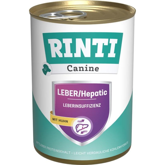 Rinti Dose Canine Leber mit Huhn 12x400g