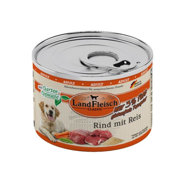 Landfleisch Dog Classic Rind mit Reis & Gartengemüse extra mager