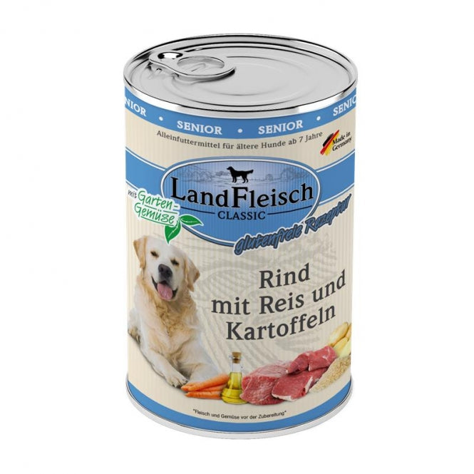 Landfleisch Dog Classic Senior Rind mit Kartoffeln & Gartengemüse 6x400g