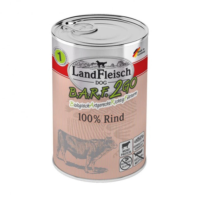 LandFleisch B.A.R.F.2GO 100% vom Rind 6x400g