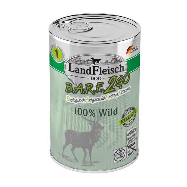 LandFleisch B.A.R.F.2GO Exklusiv 100% vom Wild 6x400g
