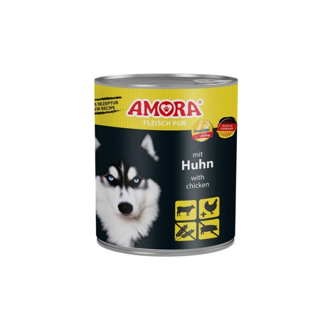 AMORA Dog Fleisch Pur Huhn 6x800g