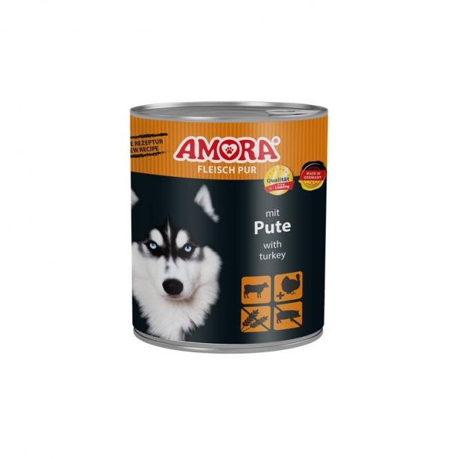 AMORA Dog Fleisch Pur Pute 6x800g