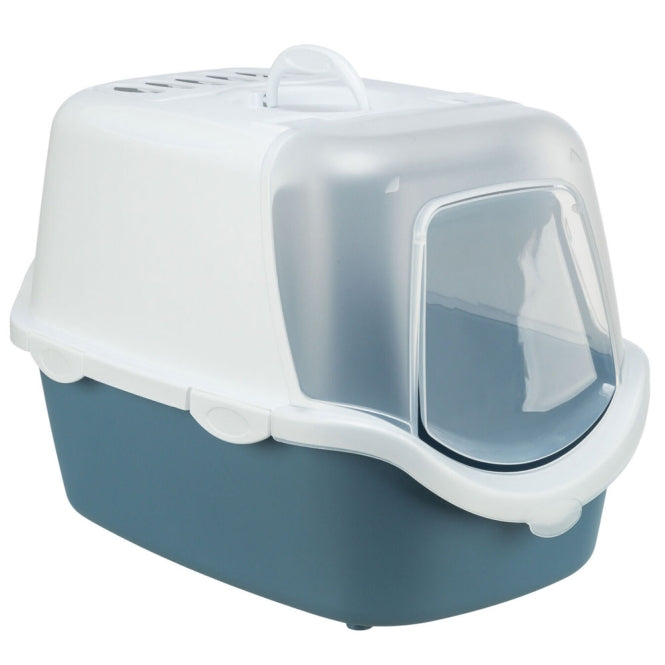 Trixie Katzentoilette Vico Easy Clean - blaugrau/weiß