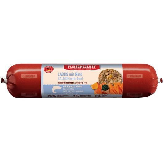 Fleischeslust Classic Lachs mit Rind - 800g