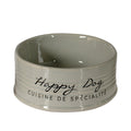 Duvoplus Futternapf Stone Happy Dog - grau - 1000ml - Ø18,5cm