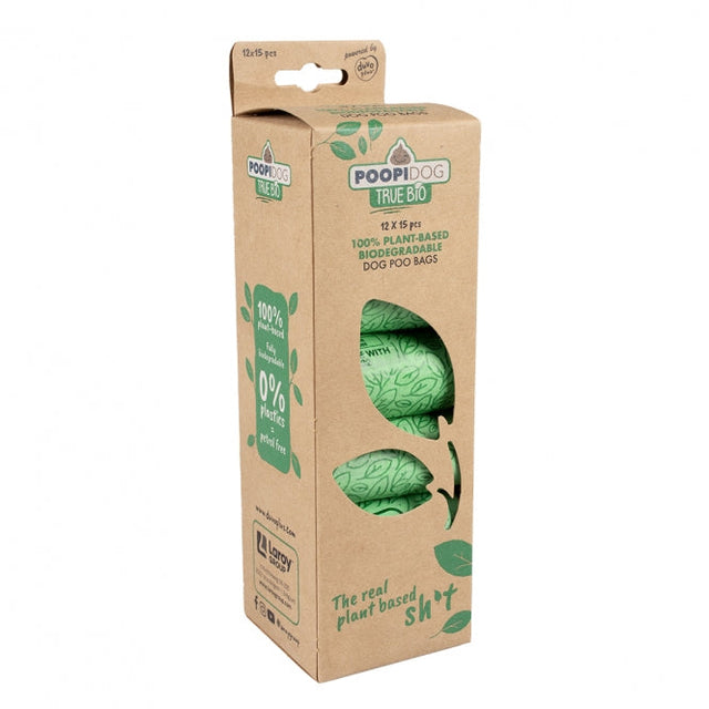 Poopidog Hundekotbeutel true bio - 12 x 15 Stück