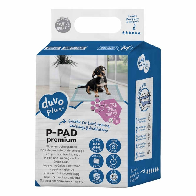 Duvoplus Welpenunterlagen Premium Geruchskontrolle - 30st - 60x90cm