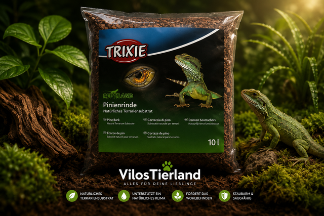 TRIXIE REPTILAND Pinienrinde Terrariensubstrat 10L