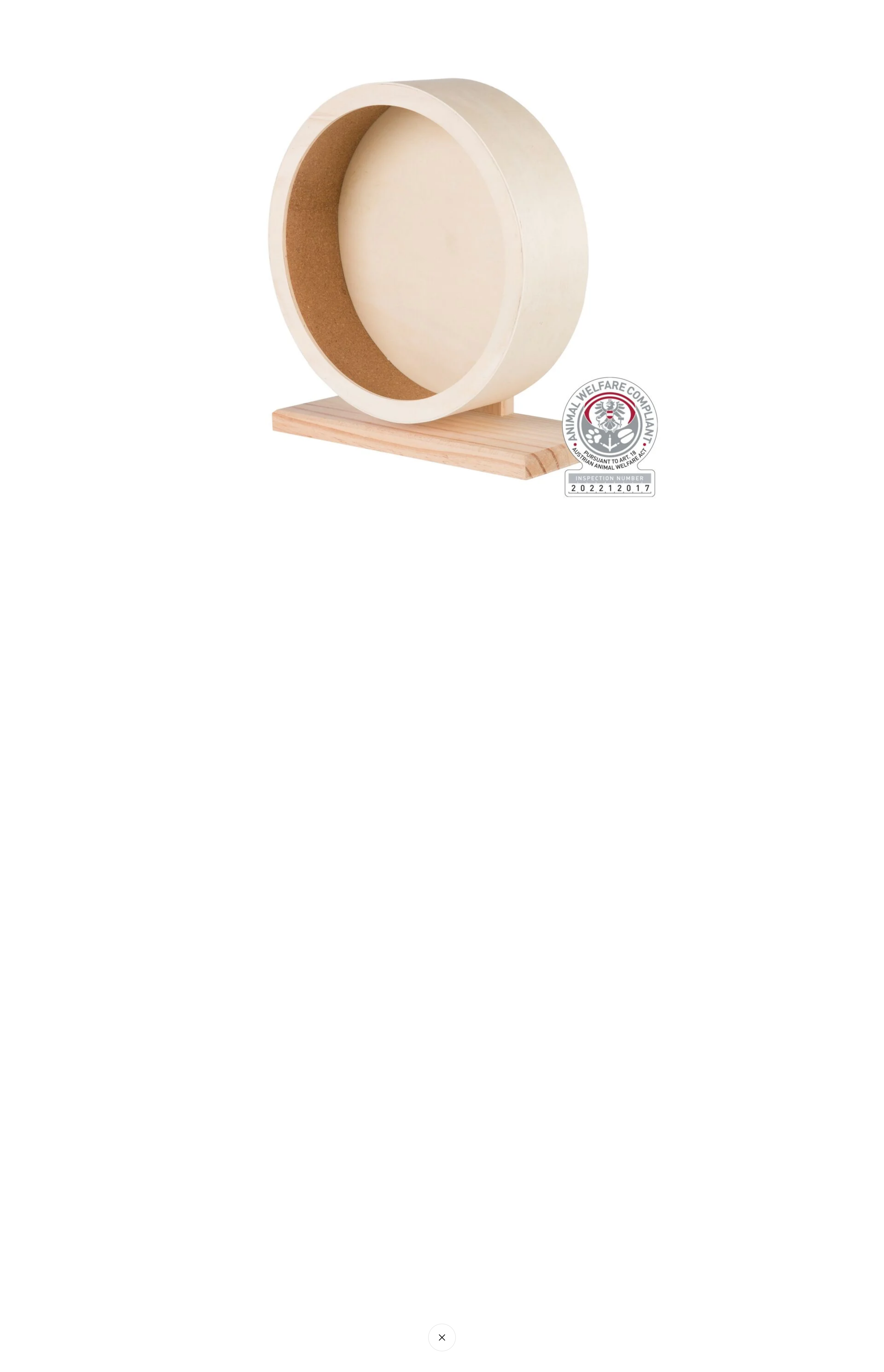Laufrad, Hamster, Holz/Kork
