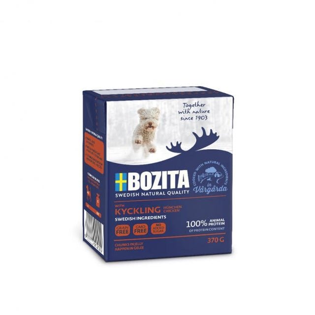 Bozita Dog Tetra Recard Happen in Gelee Hühnchen 6x370g