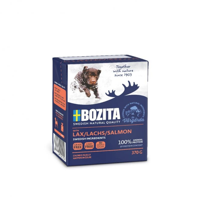 Bozita Dog Tetra Recard Happen in Gelee Lachs 6x370g