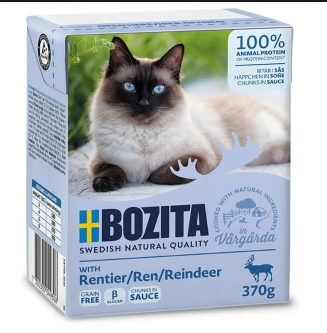 Bozita Cat Tetra Recard Häppchen in Soße Rentier 6x370g