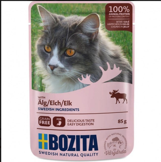 Bozita Pouch Häppchen in Gelee mit Elch 12x85g