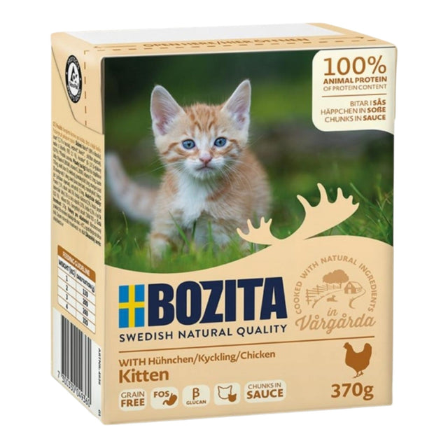 Bozita Cat Tetra Recard in Soße für Kitten 6x370g