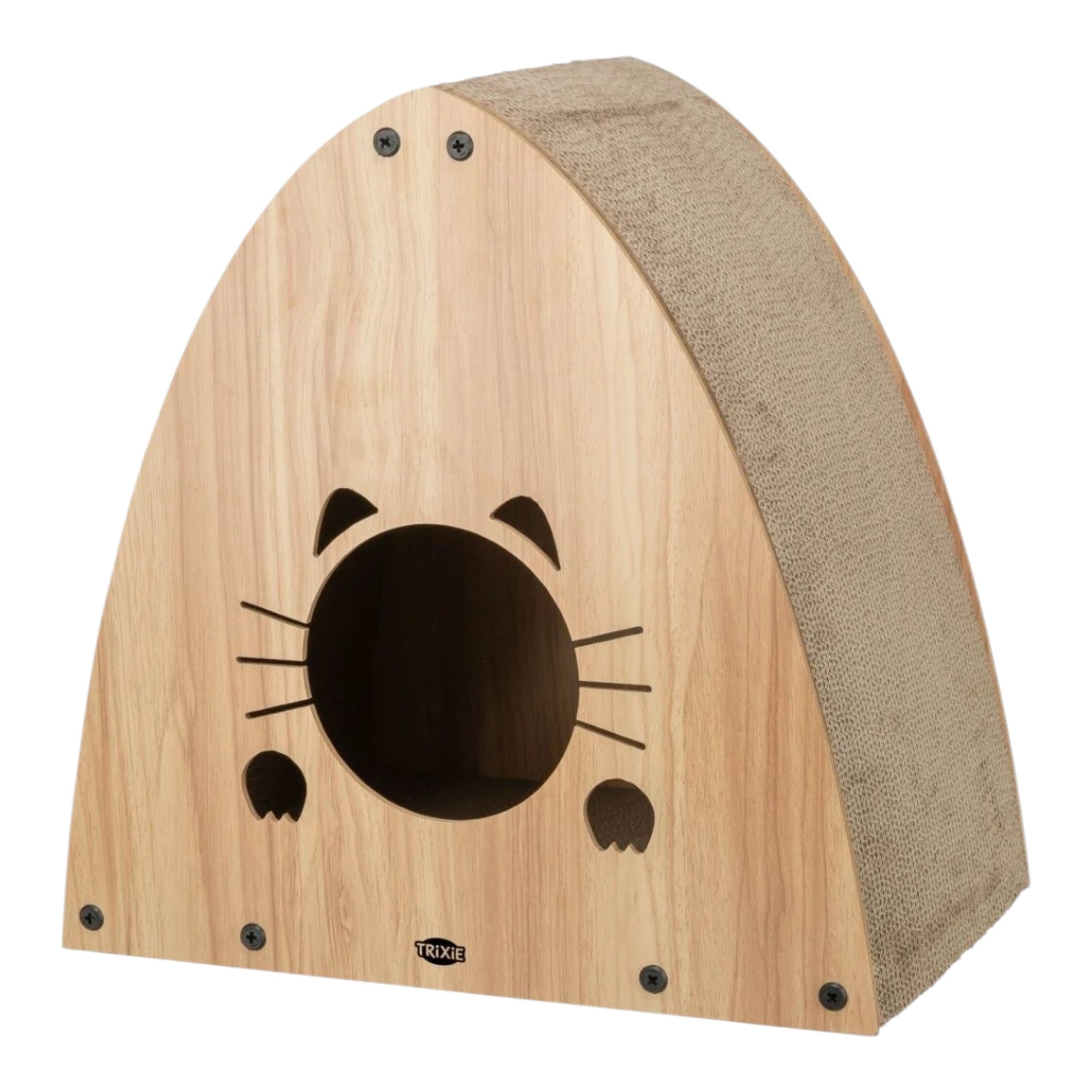 Kratzhaus, Kratzpappe/MDF
