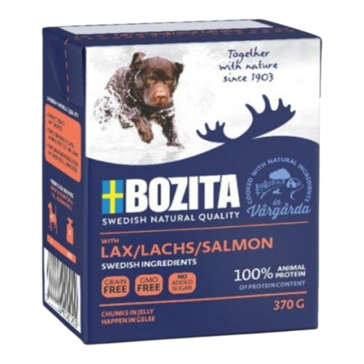 Bozita Dog Tetra Recard Happen in Gelee Lachs 6x370g