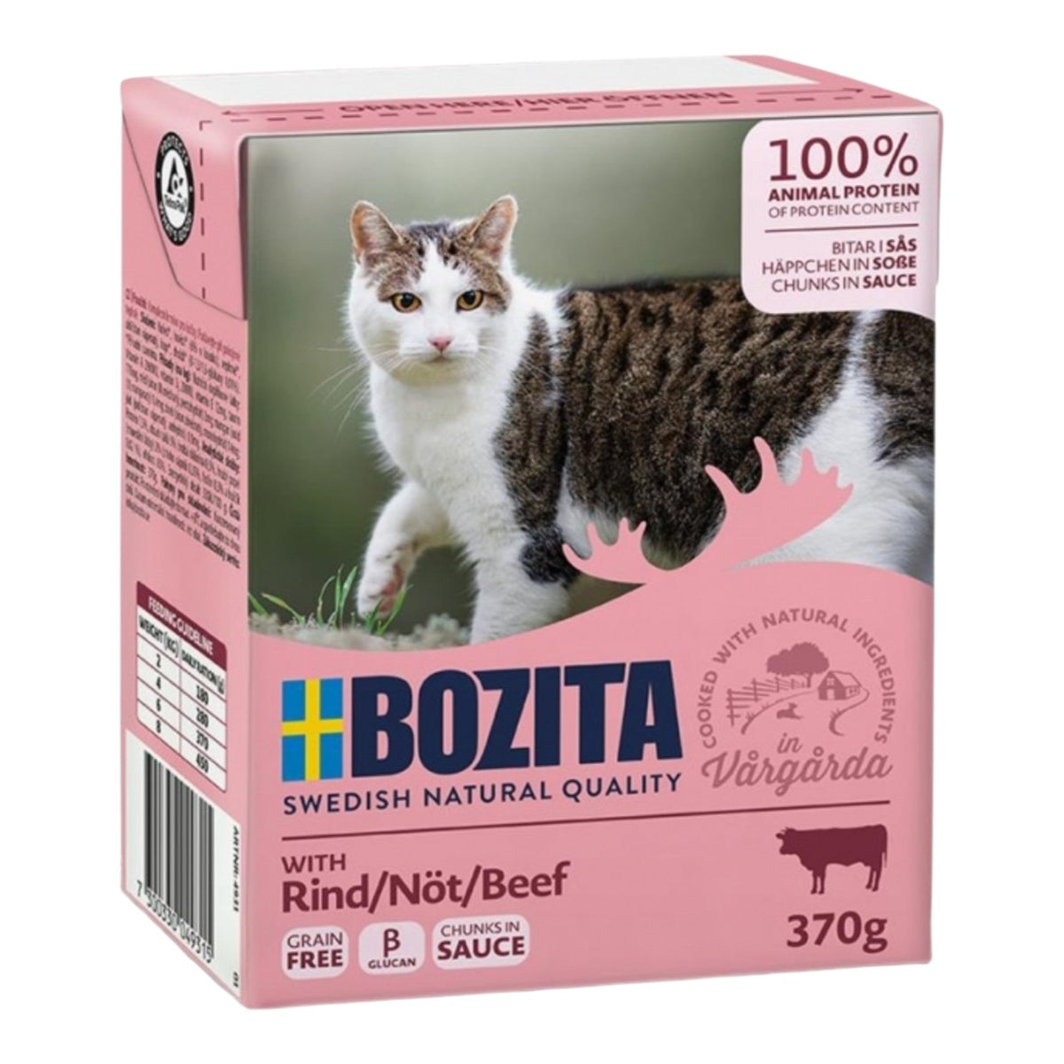 Bozita Cat Tetra Recard Häppchen in Soße Rind 6x370g