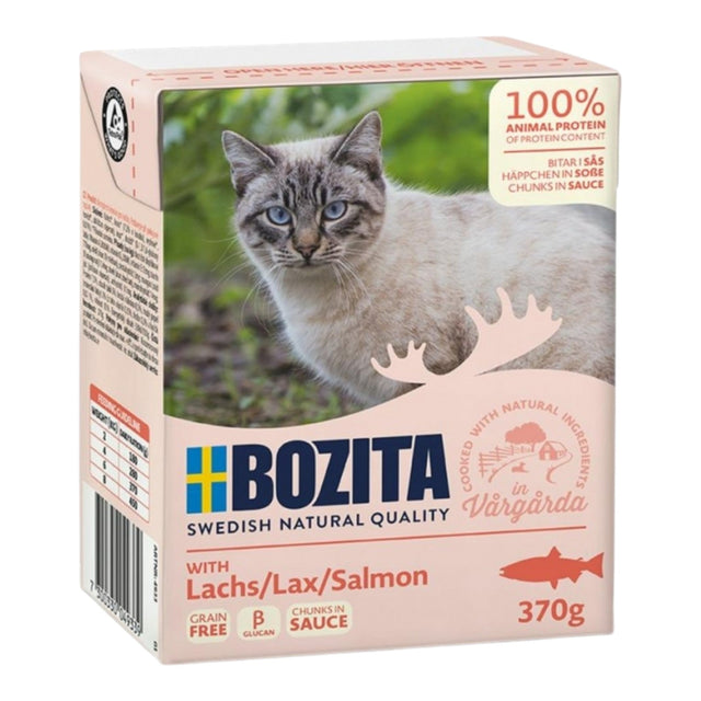 Bozita Cat Tetra Recard Häppchen in Soße Lachs 6x370g