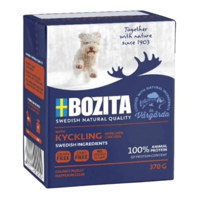 Bozita Dog Tetra Recard Happen in Gelee Hühnchen 6x370g