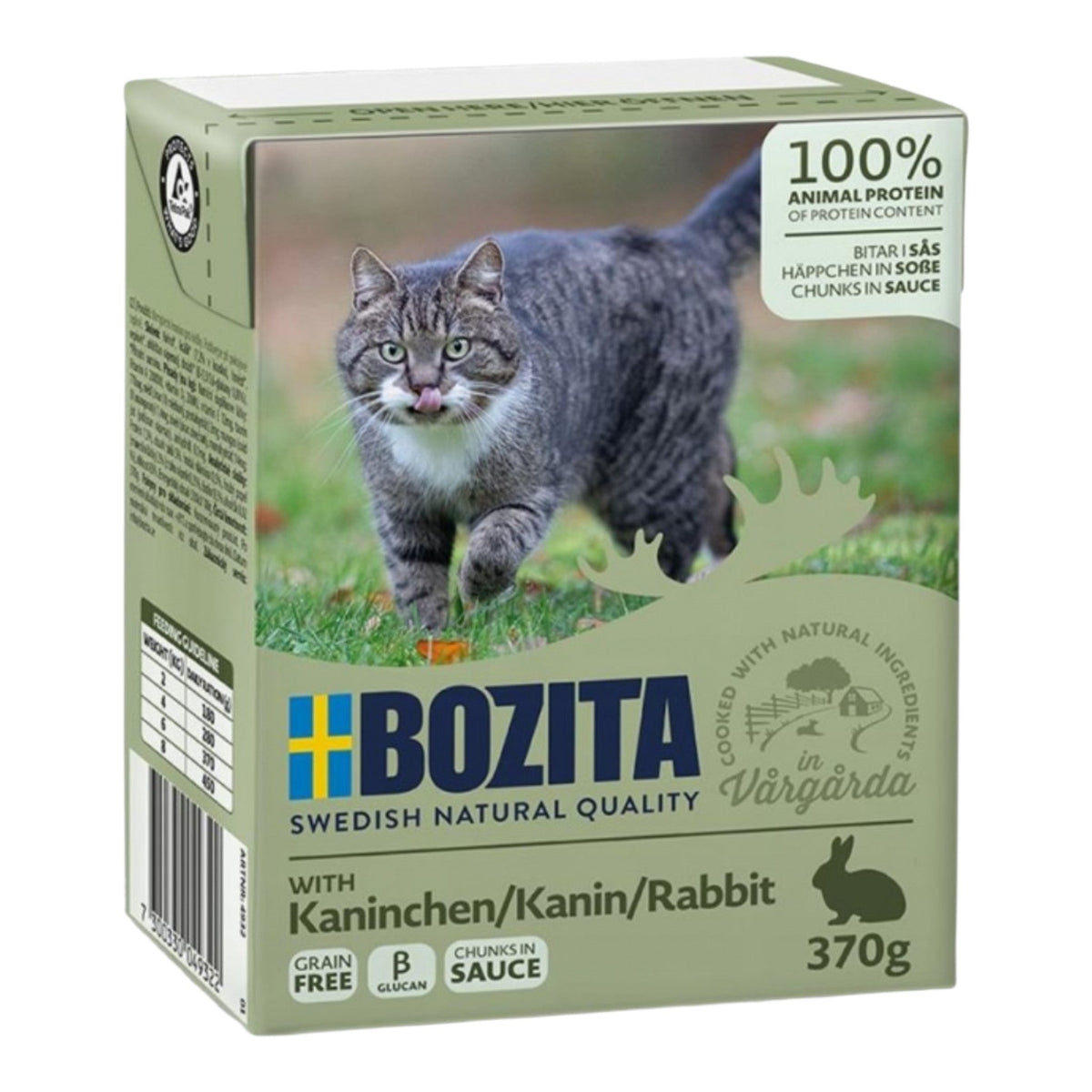 Bozita Cat Tetra Recard Häppchen in Soße Kaninchen 6x370g
