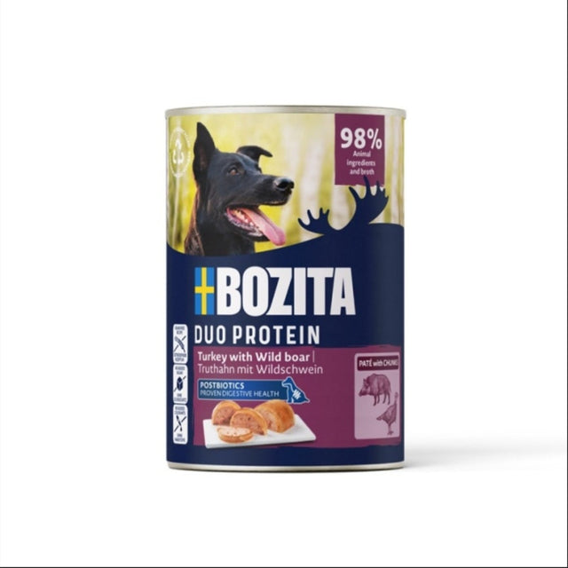 Bozita Dog Dose Pate Pute mit Wildschwein 6x400g