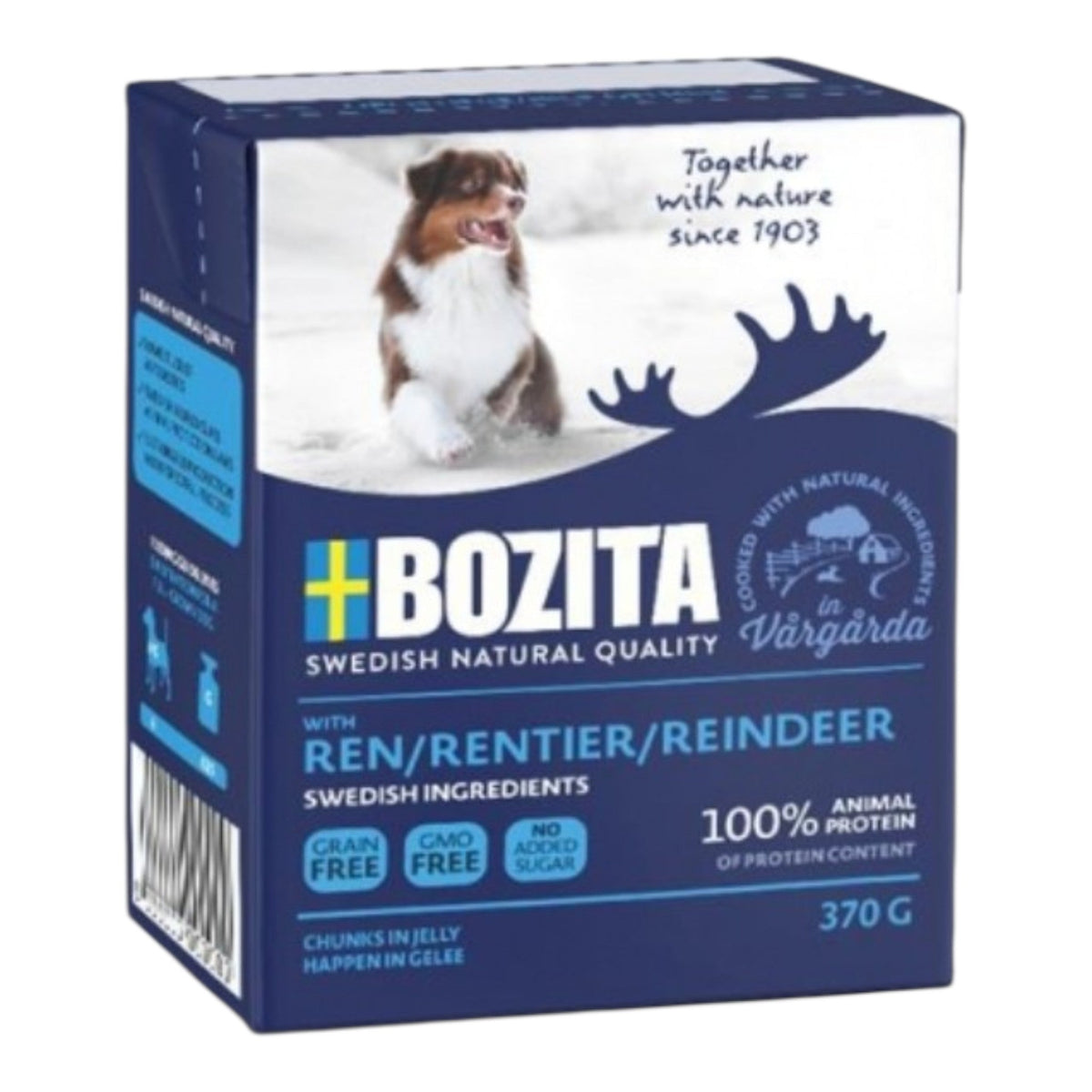 Bozita Dog Tetra Recard Happen in Gelee Rentier 6x370g