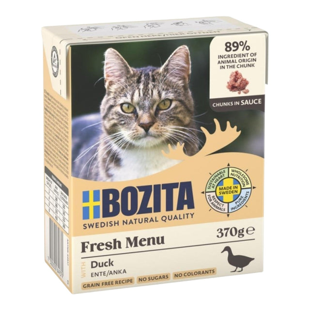 Bozita Cat Tetra Recard Häppchen in Sauce mit Ente 6x370g