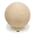 Kratzball auf Platte, Jute/Holz