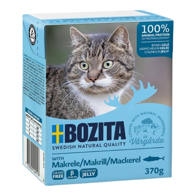 Bozita Cat Tetra Recard Häppchen in Gelee Makrele 6x370g
