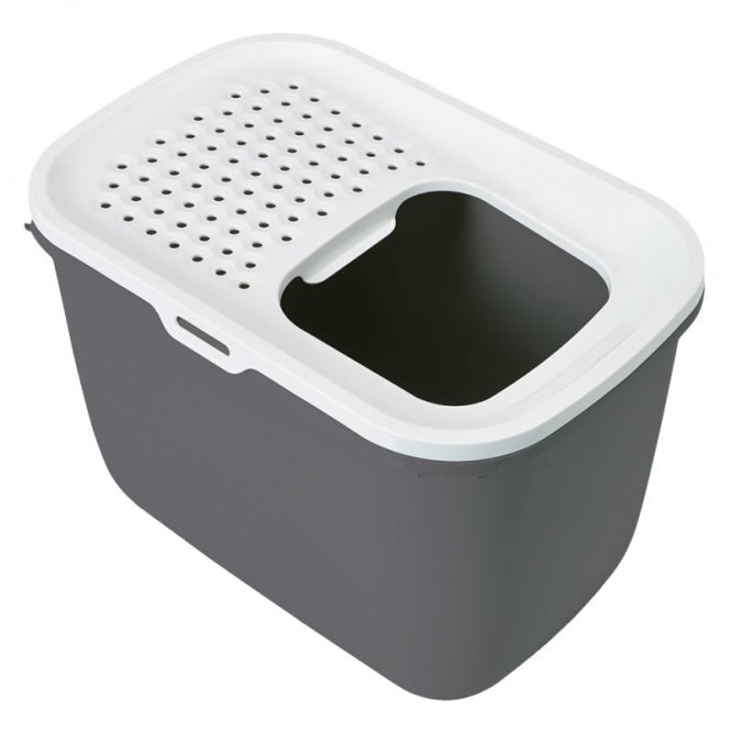 Savic Katzentoilette Hop In - champagner/toskanarot