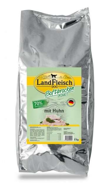 Landfleisch Softbrocken mit Huhn - 1 x 5 kg